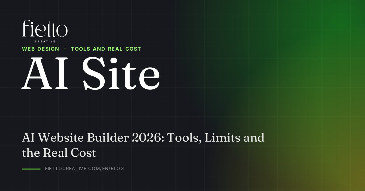 AI Website Builder 2026: Tools, Limits and the Real Cost