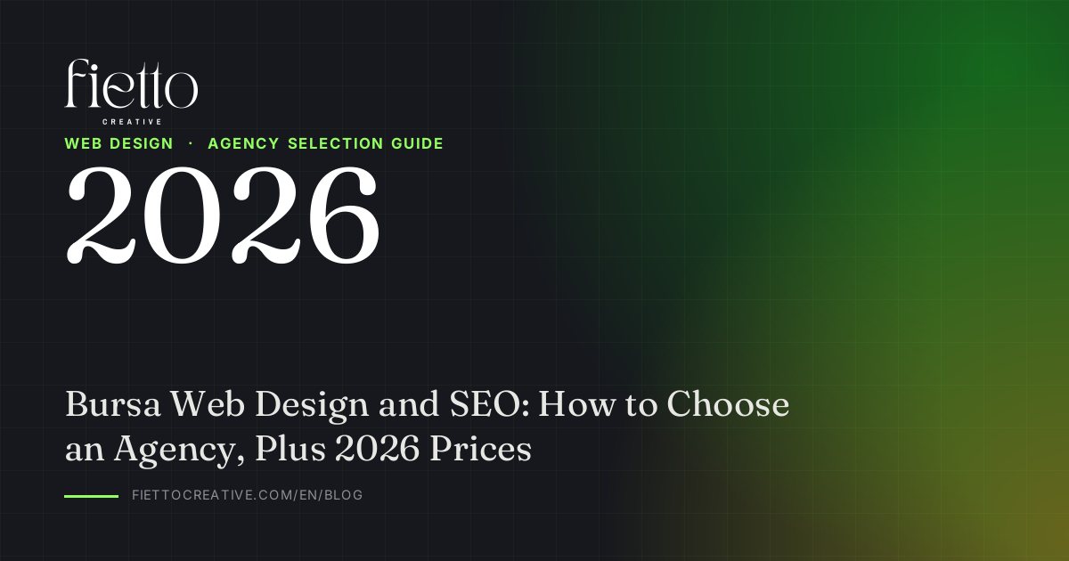 Bursa Web Design and SEO: How to Choose an Agency, Plus 2026 Prices