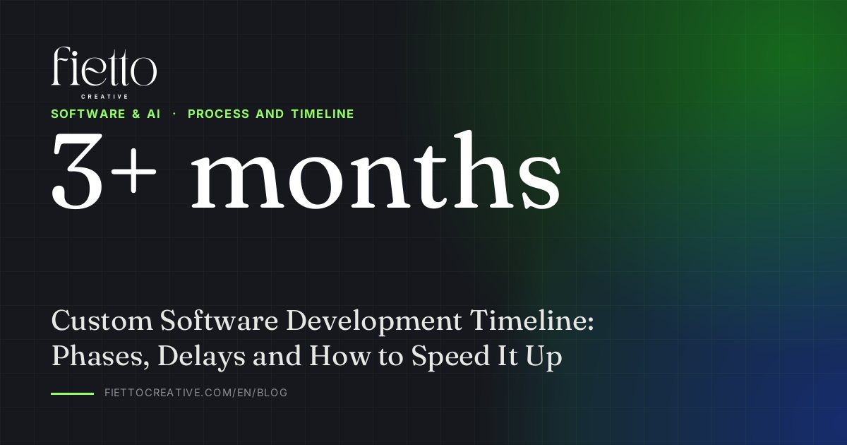 Custom Software Development Timeline: Phases, Delays and How to Speed It Up